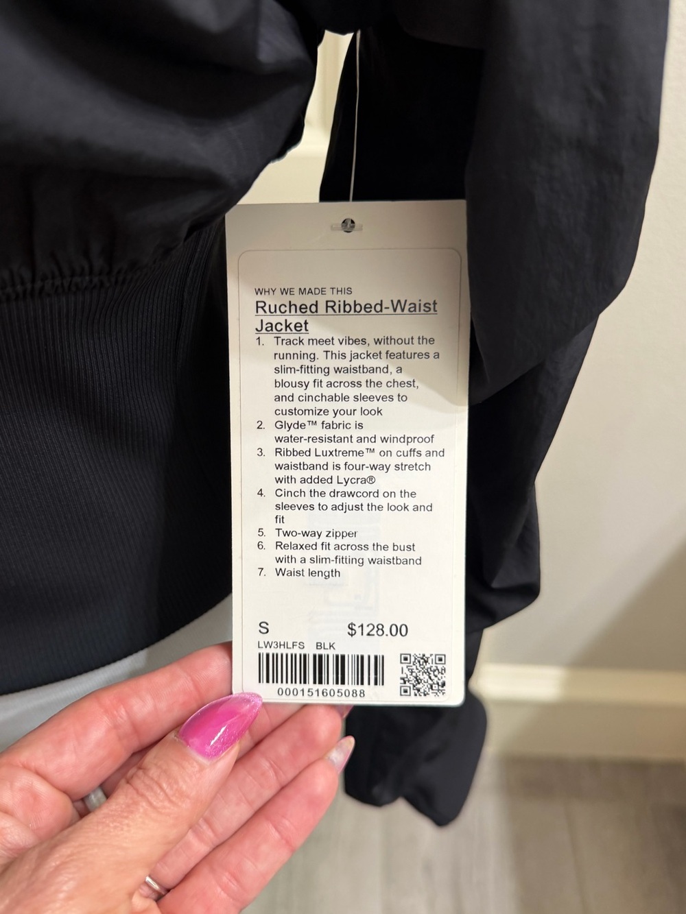 NWT Lululemon Ruched Ribbed Waist Jacket - Picture 2 of 9